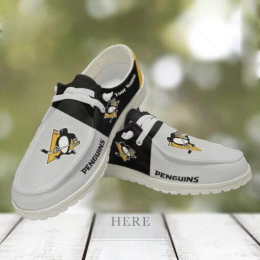 Personalized NHL Pittsburgh Penguins Hey Dude Shoes