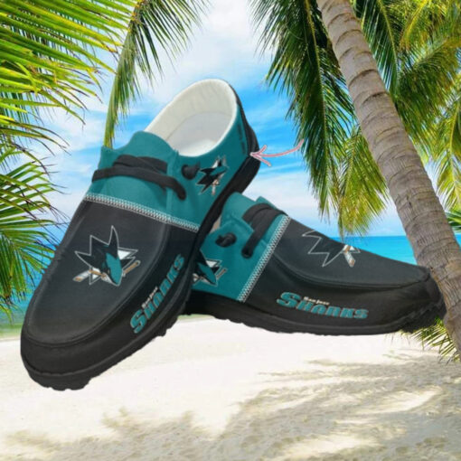 Personalized NHL San Jose Sharks Hey Dude Shoes