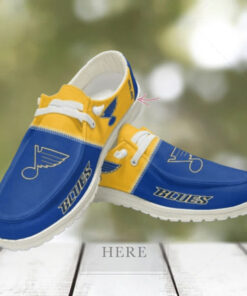 Personalized NHL St. Louis Blues Hey Dude Shoes