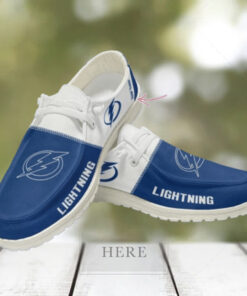 Personalized NHL Tampa Bay Lightning Hey Dude Shoes