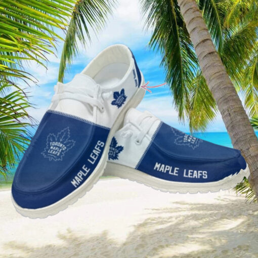 Personalized NHL Toronto Maple Leafs Hey Dude Shoes