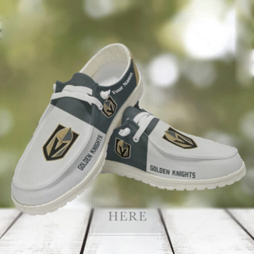 Personalized NHL Vegas Golden Knights Hey Dude Shoes