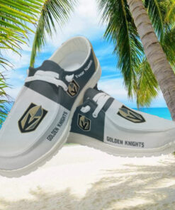 Personalized NHL Vegas Golden Knights Hey Dude Shoes