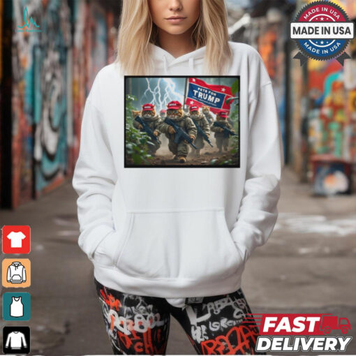 Pets For Trump Cats MAGA Poster t shirt