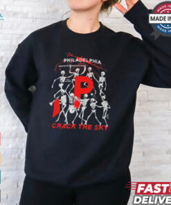 Philadelphia Crack The Sky Red October Skeleton t shirt