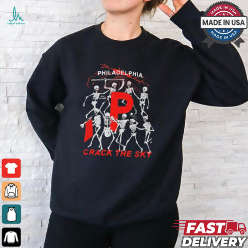 Philadelphia Crack The Sky Red October Skeleton t shirt