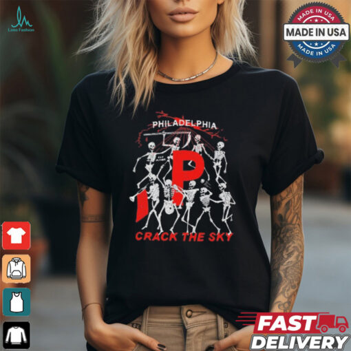 Philadelphia Crack The Sky Red October Skeleton t shirt