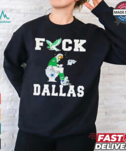 Philadelphia Eagle shit on Dallas Cowboys helmet toilet shirt