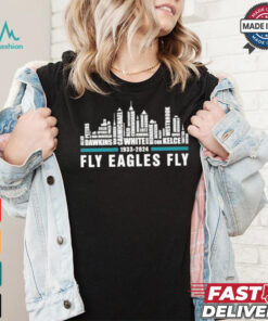 Philadelphia Eagles 1933 – 2024 Dawkins White Kelce City Shirt