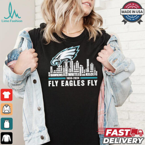 Philadelphia Eagles Fly 1933 2024 Logo City Shirt