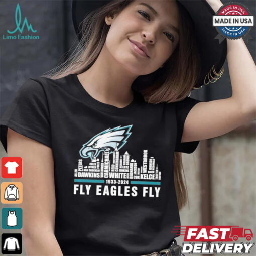Philadelphia Eagles Fly 1933 2024 Logo City Shirt