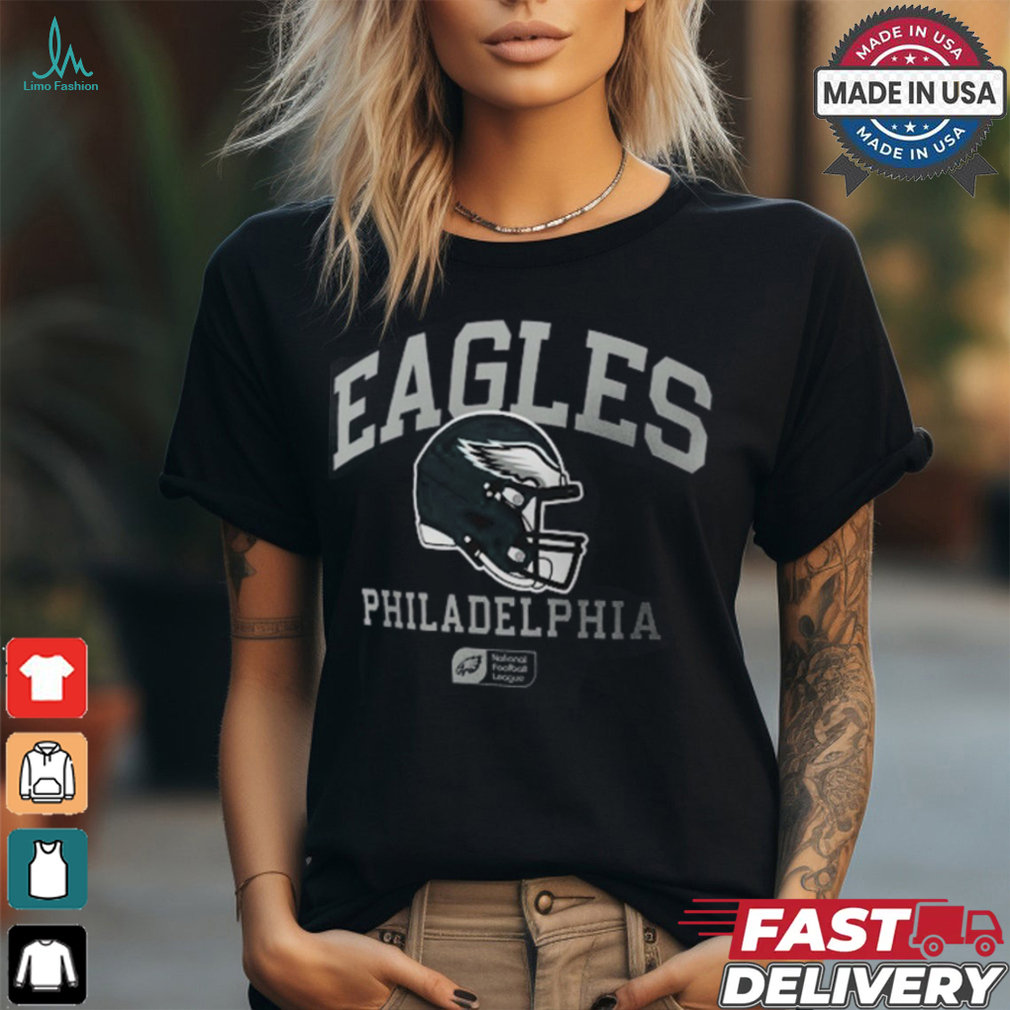 Philadelphia Eagles Nike Anthracite Helmet Essential T Shirt Philadelphia Eagles Nike Anthracite Helmet Essential T Shirt
