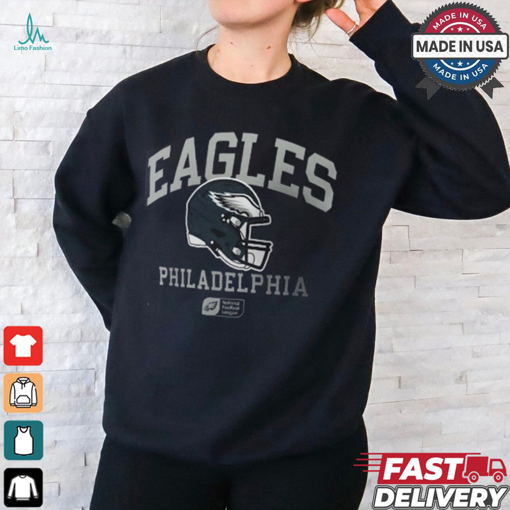 Philadelphia Eagles Nike Anthracite Helmet Essential T Shirt Philadelphia Eagles Nike Anthracite Helmet Essential T Shirt