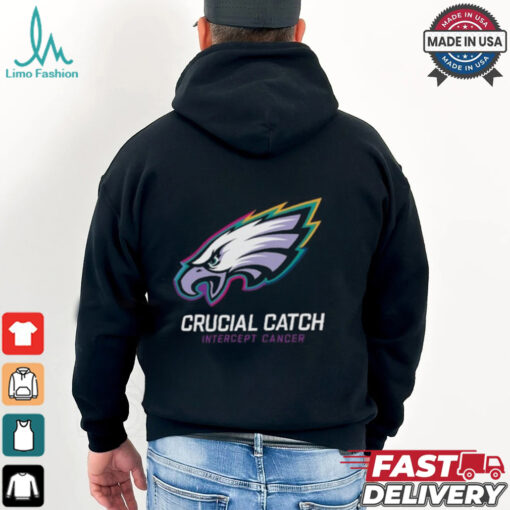 Philadelphia Eagles Nike Black 2024 NFL Crucial Catch T Shirt
