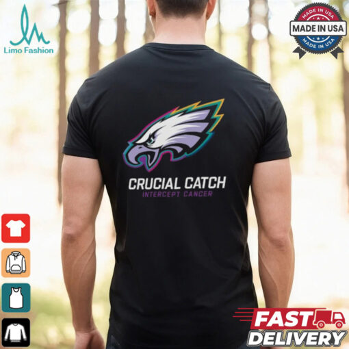 Philadelphia Eagles Nike Black 2024 NFL Crucial Catch T Shirt
