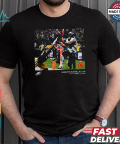 Philadelphia Eagles Saquon Barkley Black NFL Flash Features Week 1 T Shirt