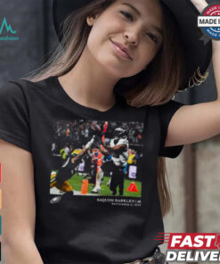 Philadelphia Eagles Saquon Barkley Black NFL Flash Features Week 1 T Shirt
