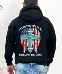 Philadelphia Eagles Stand For The Flag Kneel For The Cross 2024 T shirt