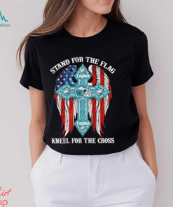 Philadelphia Eagles Stand For The Flag Kneel For The Cross 2024 T shirt
