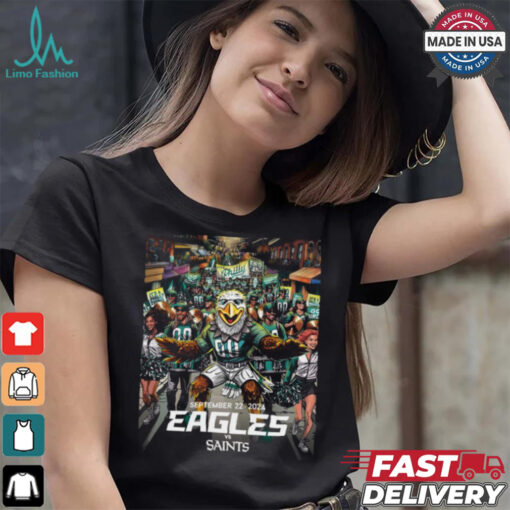 Philadelphia Eagles Vs. Saints Birds In The Big Easy 2024 Shirt