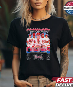Philadelphia Phillies 2024 NL East Division Champions 12X Signatures shirt