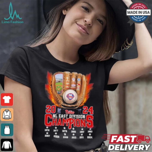 Philadelphia Phillies Gloves Baseball 2024 NL East Champions Shirt
