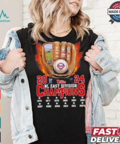 Philadelphia Phillies Gloves Baseball 2024 NL East Champions Shirt