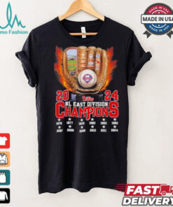 Philadelphia Phillies Gloves Baseball 2024 NL East Champions Shirt