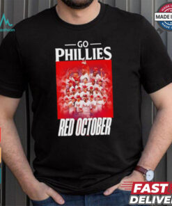 Philadelphia Phillies Go Phillies Red October NL East Division Champions graphic shirt