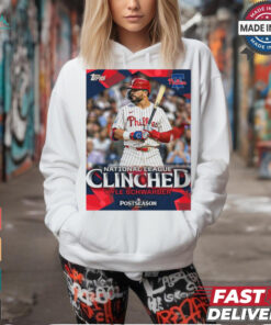 Philadelphia Phillies Kyle Schwarber National League East Clinched Postseason 2024 Poster t shirt