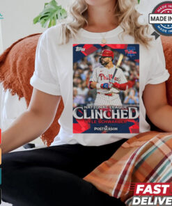 Philadelphia Phillies Kyle Schwarber National League East Clinched Postseason 2024 Poster t shirt