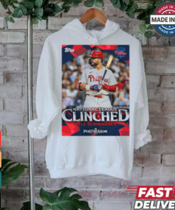 Philadelphia Phillies Kyle Schwarber National League East Clinched Postseason 2024 Poster t shirt