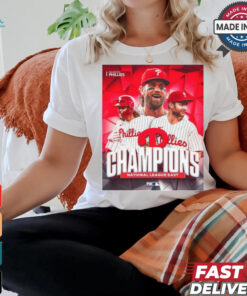 Philadelphia Phillies National League East Champions 2024 Poster Unisex T Shirt