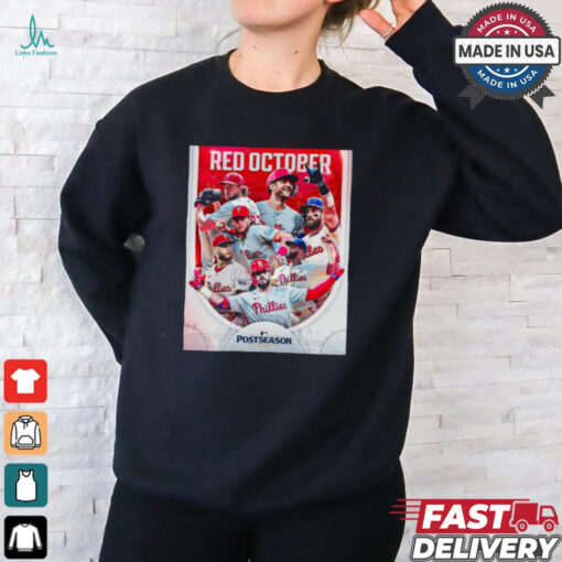 Philadelphia Phillies Red October 2024 NL East Division Champion Shirt