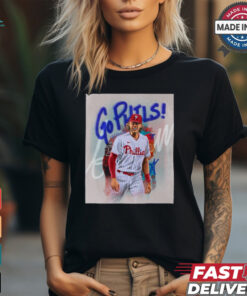 Philadelphia Phillies Roy Halladay Go Phils Signature Poster t shirt