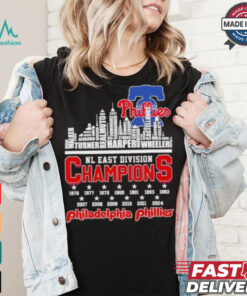 Philadelphia Phillies Skyline Players Name 2024 NL East Champions Shirt