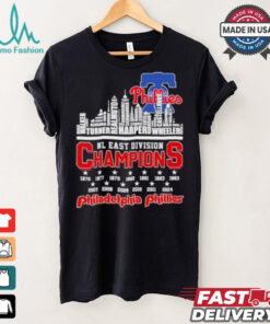 Philadelphia Phillies Skyline Players Name 2024 NL East Champions Shirt