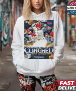 Philadelphia Phillies Trea Turner National League East Clinched Postseason 2024 Poster t shirt