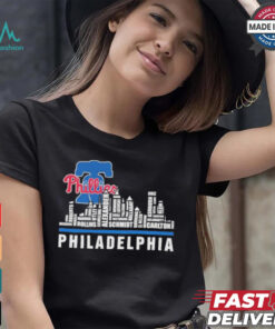 Philadelphia Skyline 2024 Philadelphia Phillies Players Name Shirt