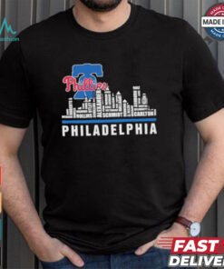 Philadelphia Skyline 2024 Philadelphia Phillies Players Name Shirt