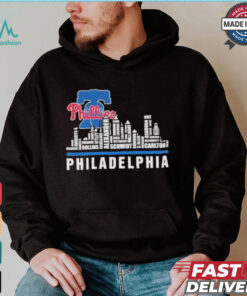 Philadelphia Skyline 2024 Philadelphia Phillies Players Name Shirt