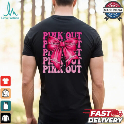 Pink Out Breast Cancer Awareness Shirt, Stylish Coquette Bow for Women