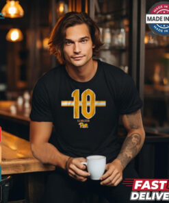 Pittsburgh Panthers Football Eli Holstein 10 Stripe t shirt