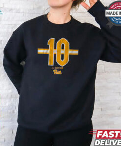 Pittsburgh Panthers Football Eli Holstein 10 Stripe t shirt, hoodie, sweater, long sleeve and tank top Pittsburgh Panthers Football Eli Holstein 10 Stripe t shirt