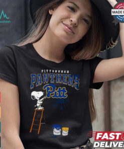 Pittsburgh Panthers Snoopy Painting Shirt