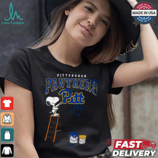Pittsburgh Panthers  Snoopy Painting Shirt