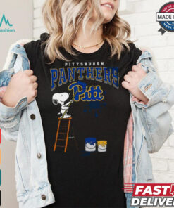 Pittsburgh Panthers Snoopy Painting Shirt