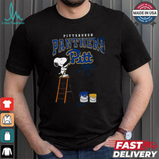Pittsburgh Panthers  Snoopy Painting Shirt