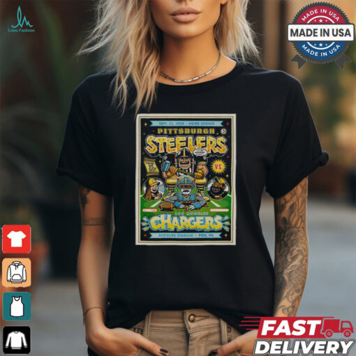 Pittsburgh Steelers 2024 Los Angeles Chargers Gameday Poster Shirt