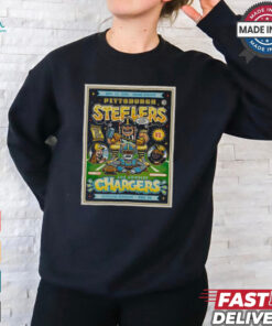 Pittsburgh Steelers 2024 Los Angeles Chargers Gameday Poster Shirt
